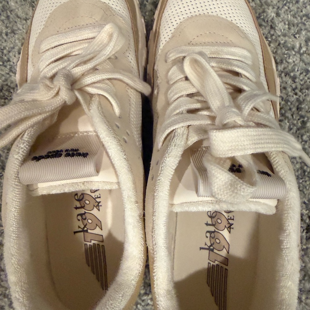 Kate Spade Cream and Tan Sneakers - Picture 2 of 6